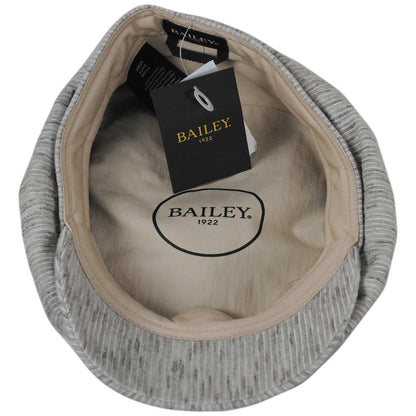 Bailey 1922 | Slate Striped Newsboy Cap | 167247 | under | GREY