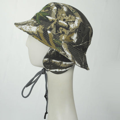 Kangol | Interlock Earflap Bucket Hat | 185851 | profile | NATURE CAMO