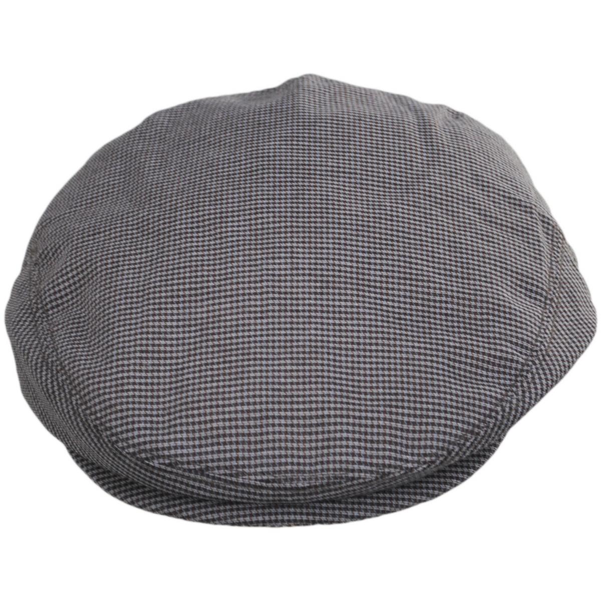 Baskerville Hat Company | Wholesale Talbot Cotton Micro Houndstooth Ivy Cap B2B Pre-Pack | B2B167676 | front | CHARCOAL