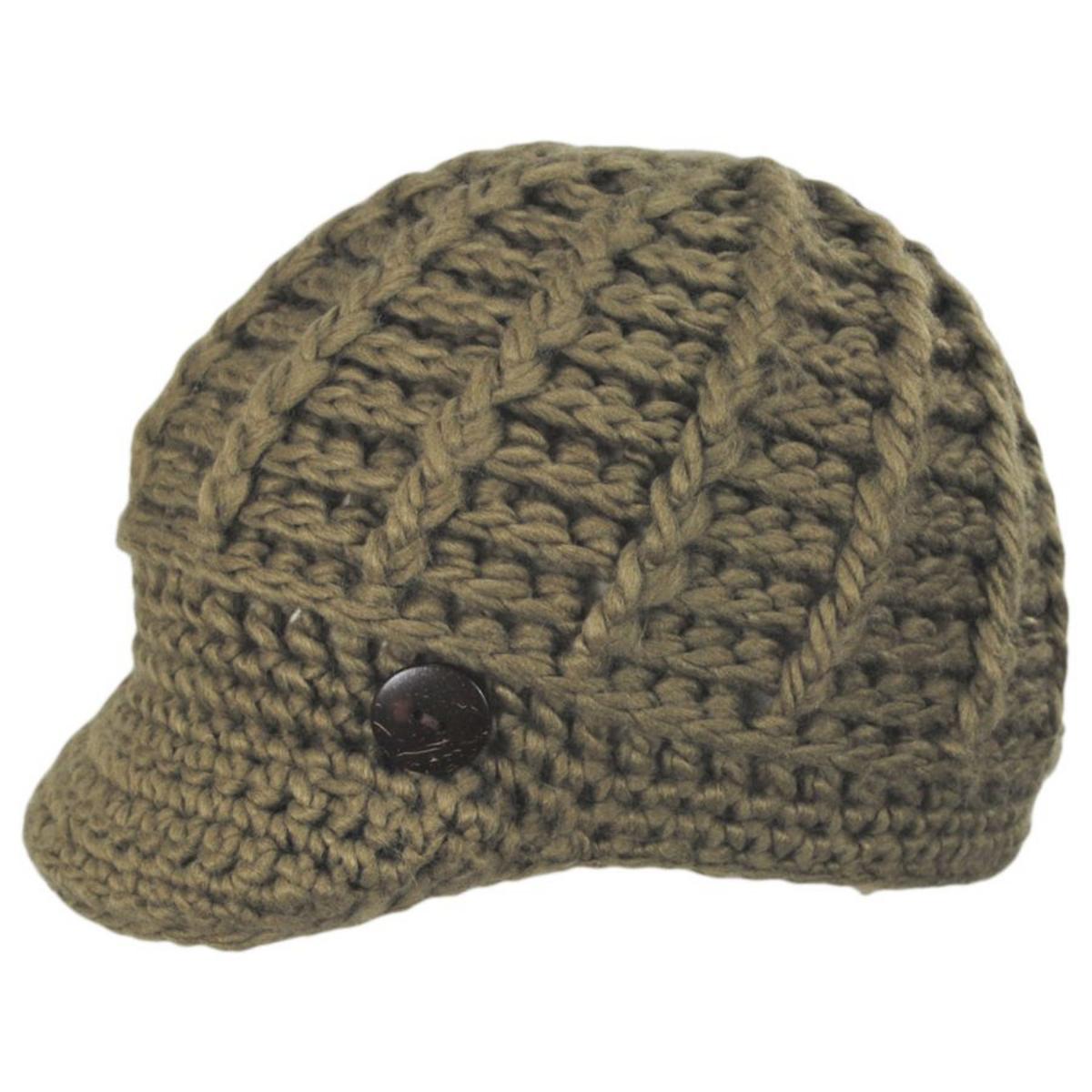 Scala | Letizia Chunky Knit Radar Cap | 106430 | profile | CAMEL