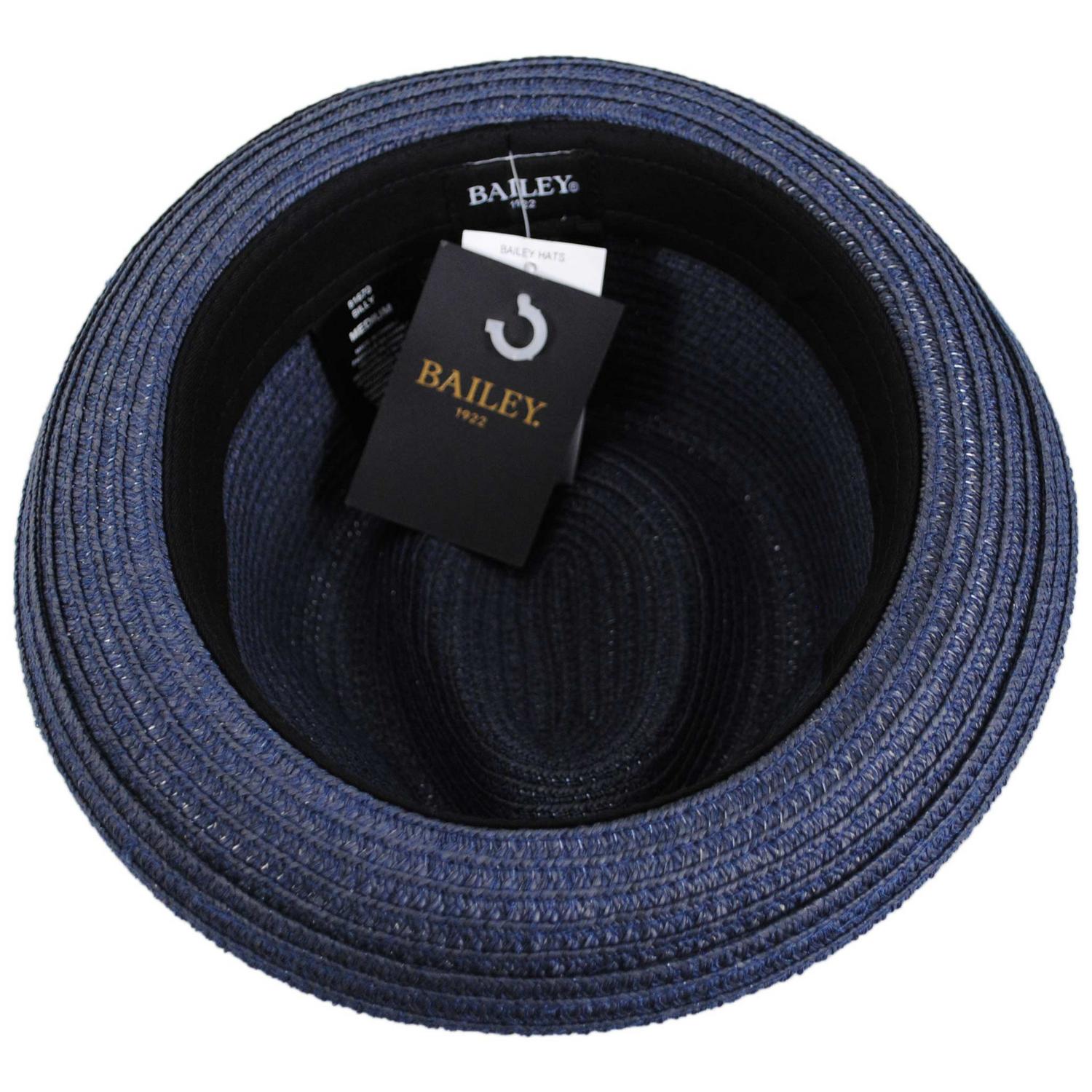 Bailey 1922 | Billy Braided Toyo Straw Fedora Hat - Classic Colors | 127843 | under | NAVY