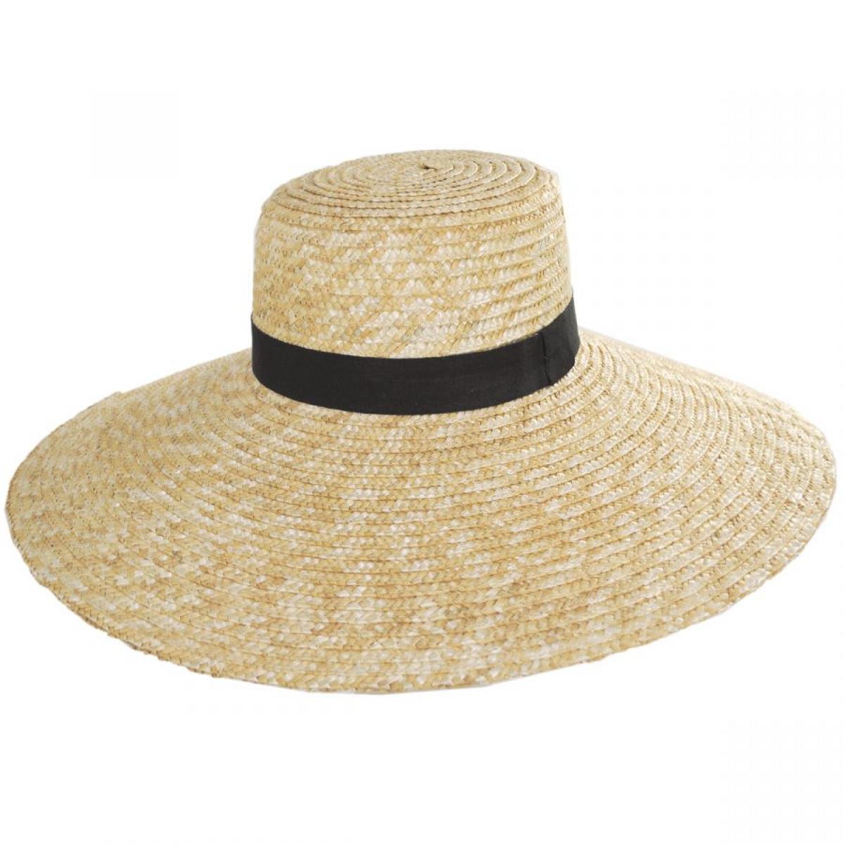 Jeanne Simmons | Braided Straw Lampshade Sun Hat