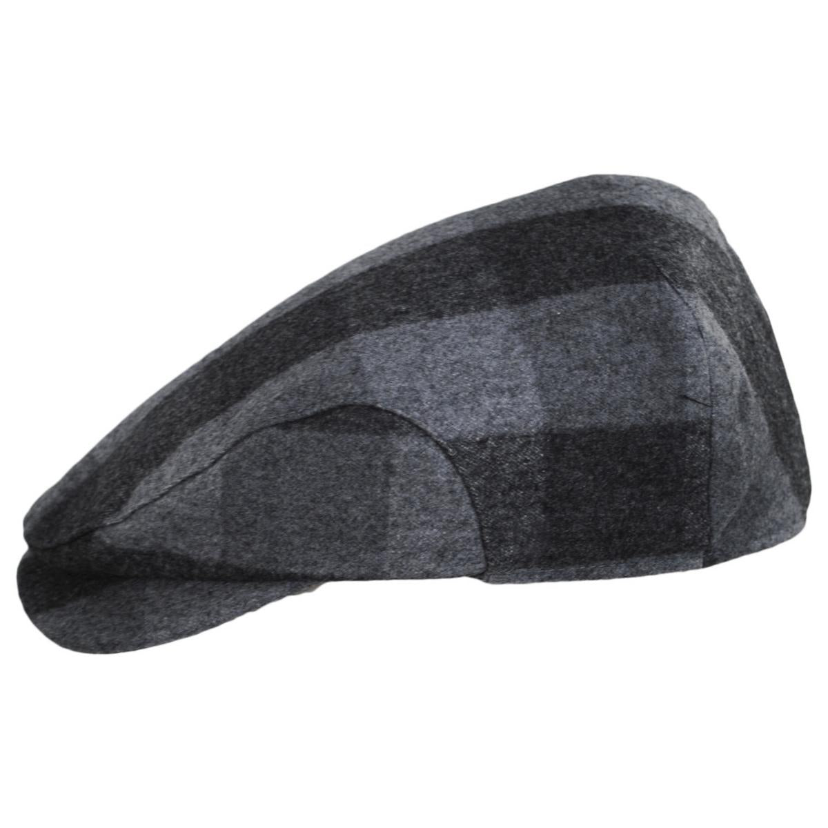 Baskerville Hat Company | Wholesale Danbury Wool Check Square Bill Ivy Cap B2B Pre-Pack | B2B167664 | profile | GREY
