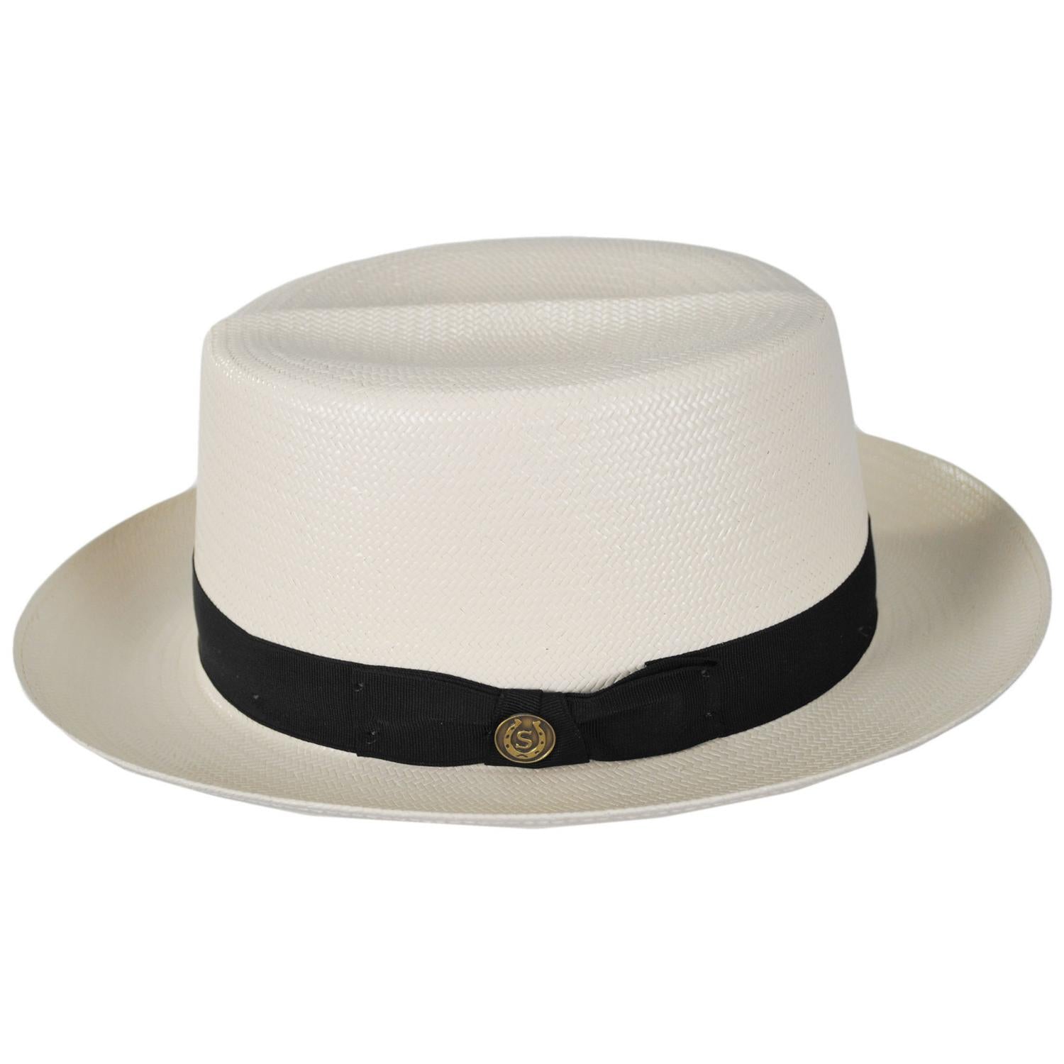 Stetson | 42 Optimo Shantung Straw Fedora Hat | 127071 | profile | NATURAL