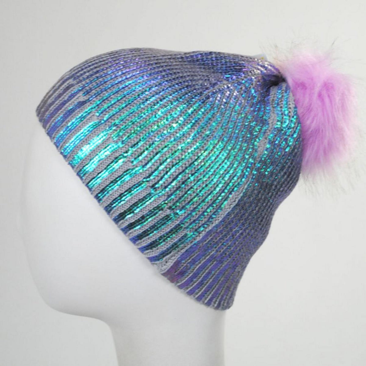 Scala | Kid's Mermaid Magic Beanie Hat | 508314 | front | LAVENDER