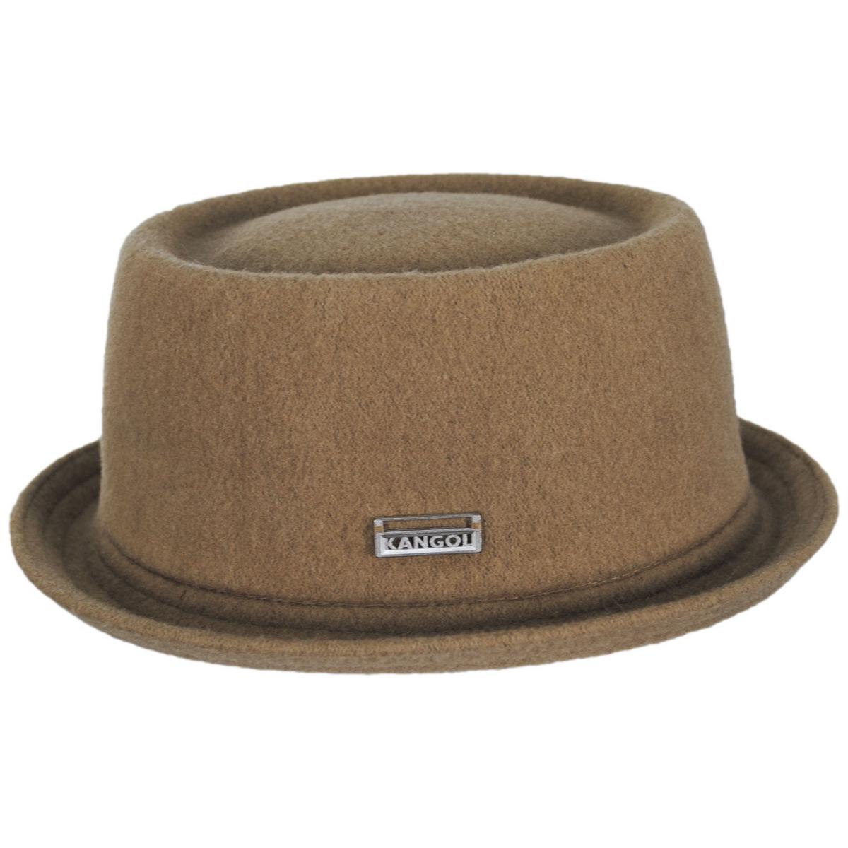 Kangol | Wool Mowbray Pork Pie Hat | 185745 | profile | CAMEL