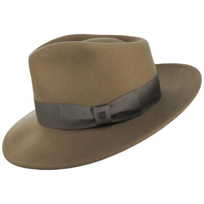 BRIXTON HATS | Swindle Convertabrim Wool Felt Fedora Hat | 135605 | profile | ANTIQUE BRONZE