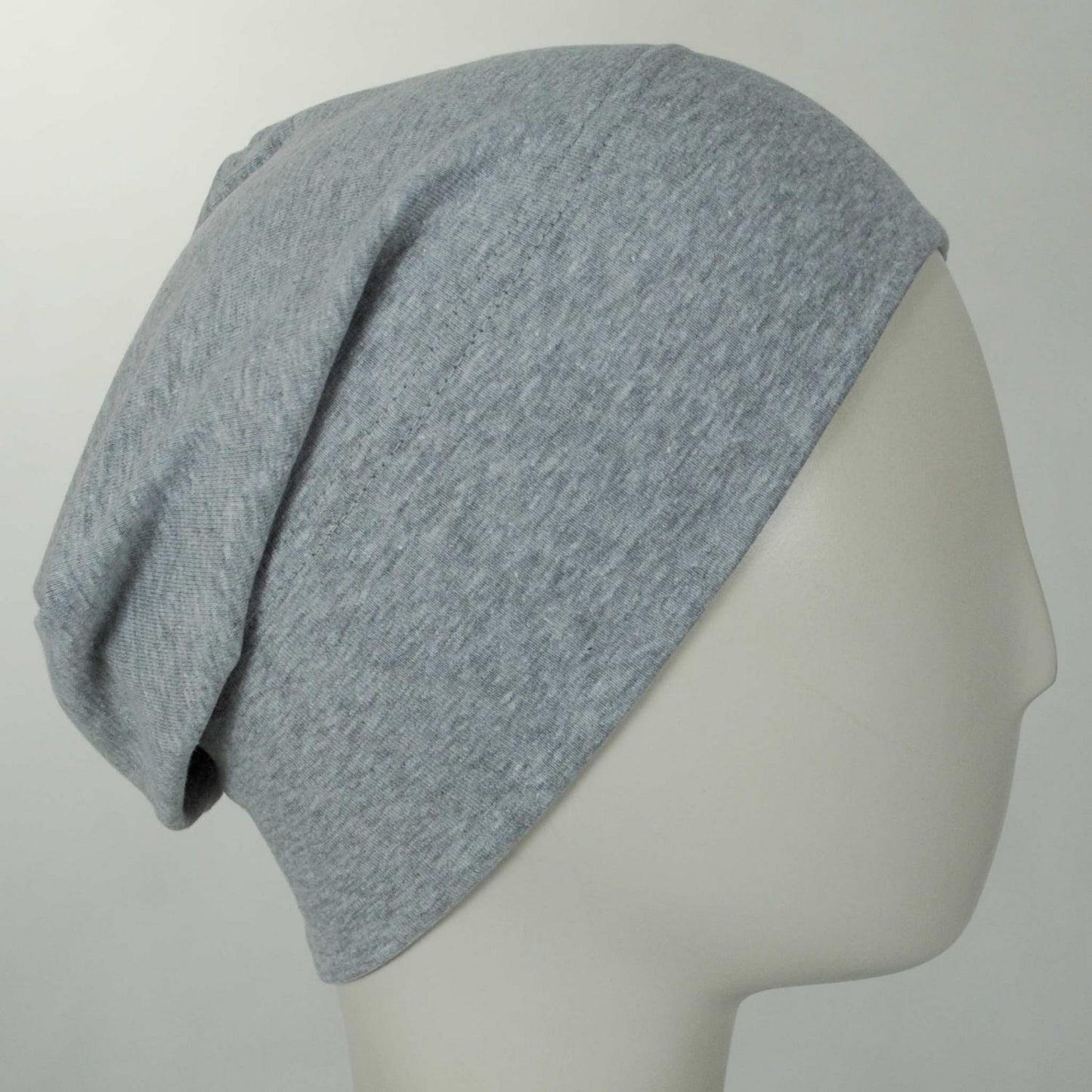 Slumbercap | Slouchy Cotton Blend Beanie Hat | 500898 | profile | HEATHER GREY