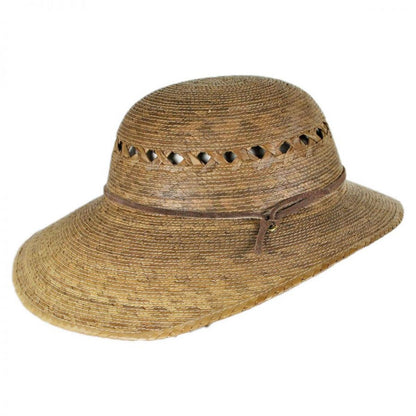 Laurel Lattice Palm Straw Facesaver Hat