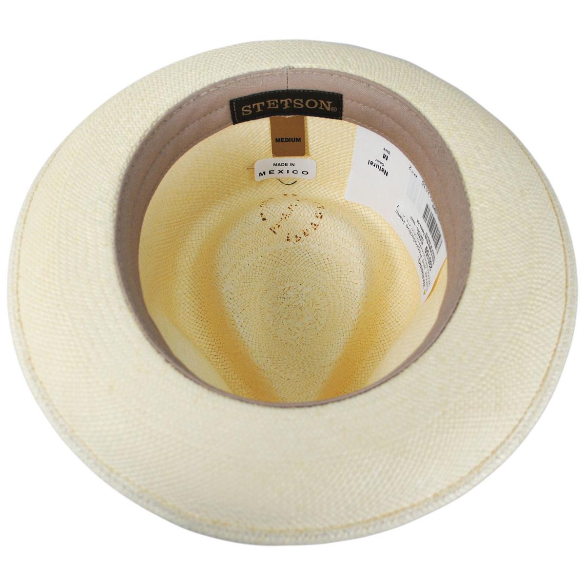 Stetson | Retro Panama Straw Fedora Hat | 126924 | under | NATURAL