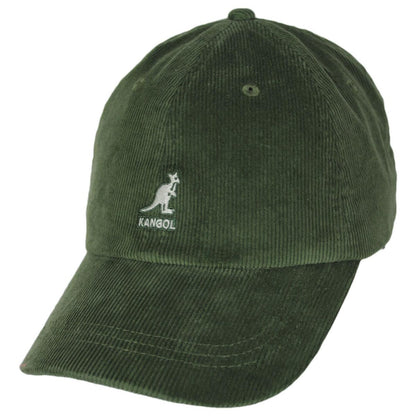 Kangol | Logo Corduroy Strapback Baseball Cap Dad Hat | 201182 | lead | OLIVE