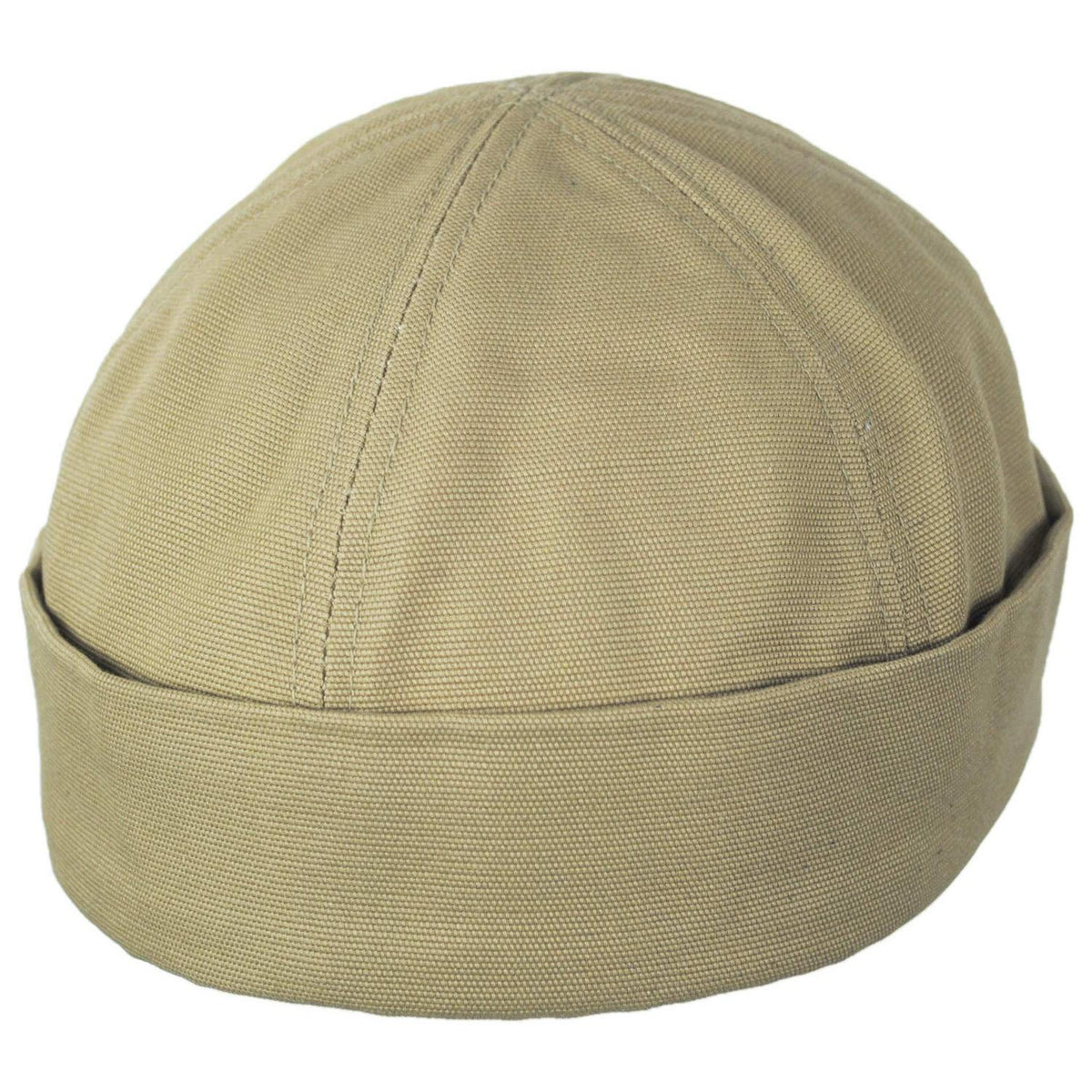 NEW YORK HAT CO | Six Panel Canvas Skull Cap Beanie Hat | 142000 | lead | KHAKI