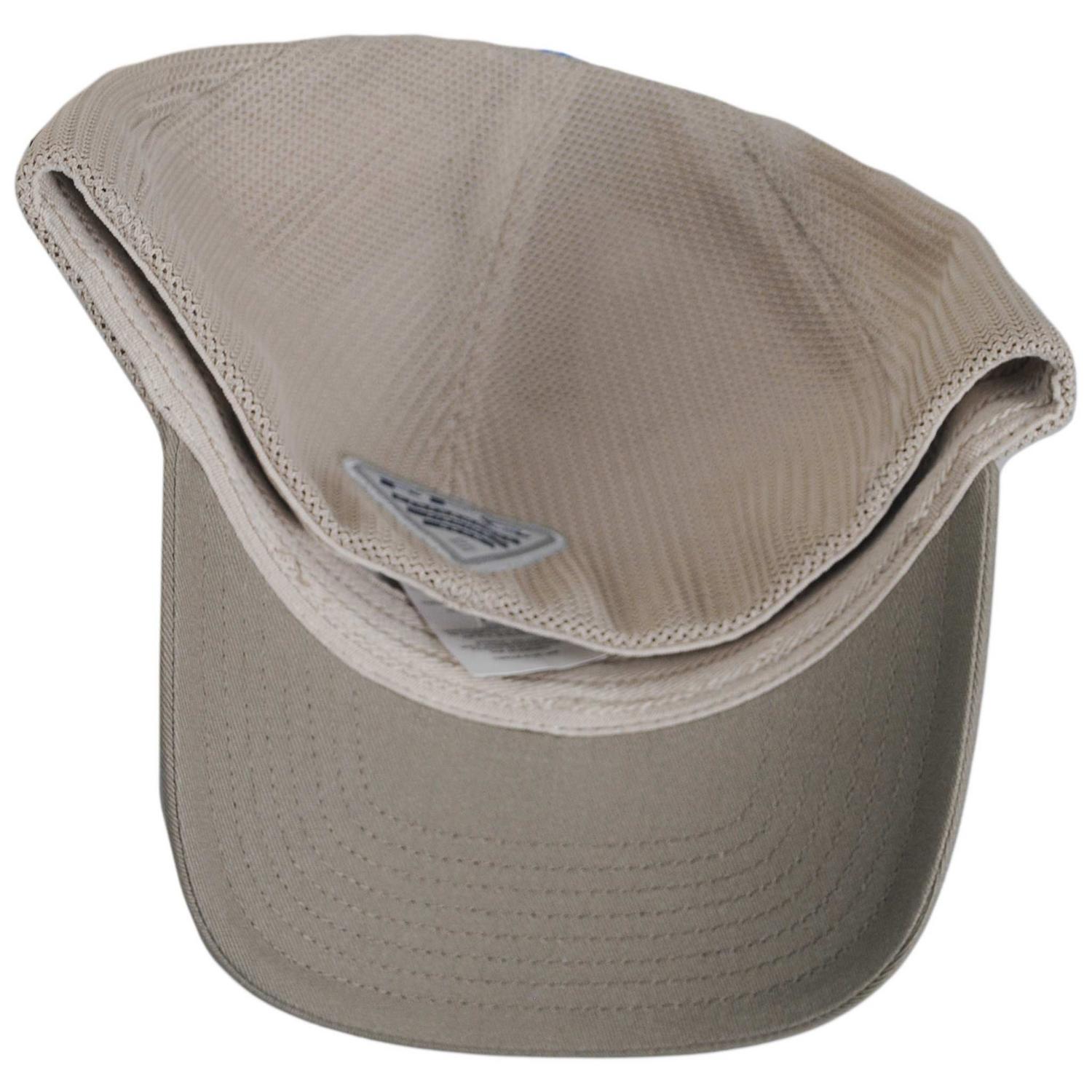 Columbia Sportswear | PFG Icon Cotton & Mesh Flexfit Fitted Baseball Cap | 400082 | under | TUSK
