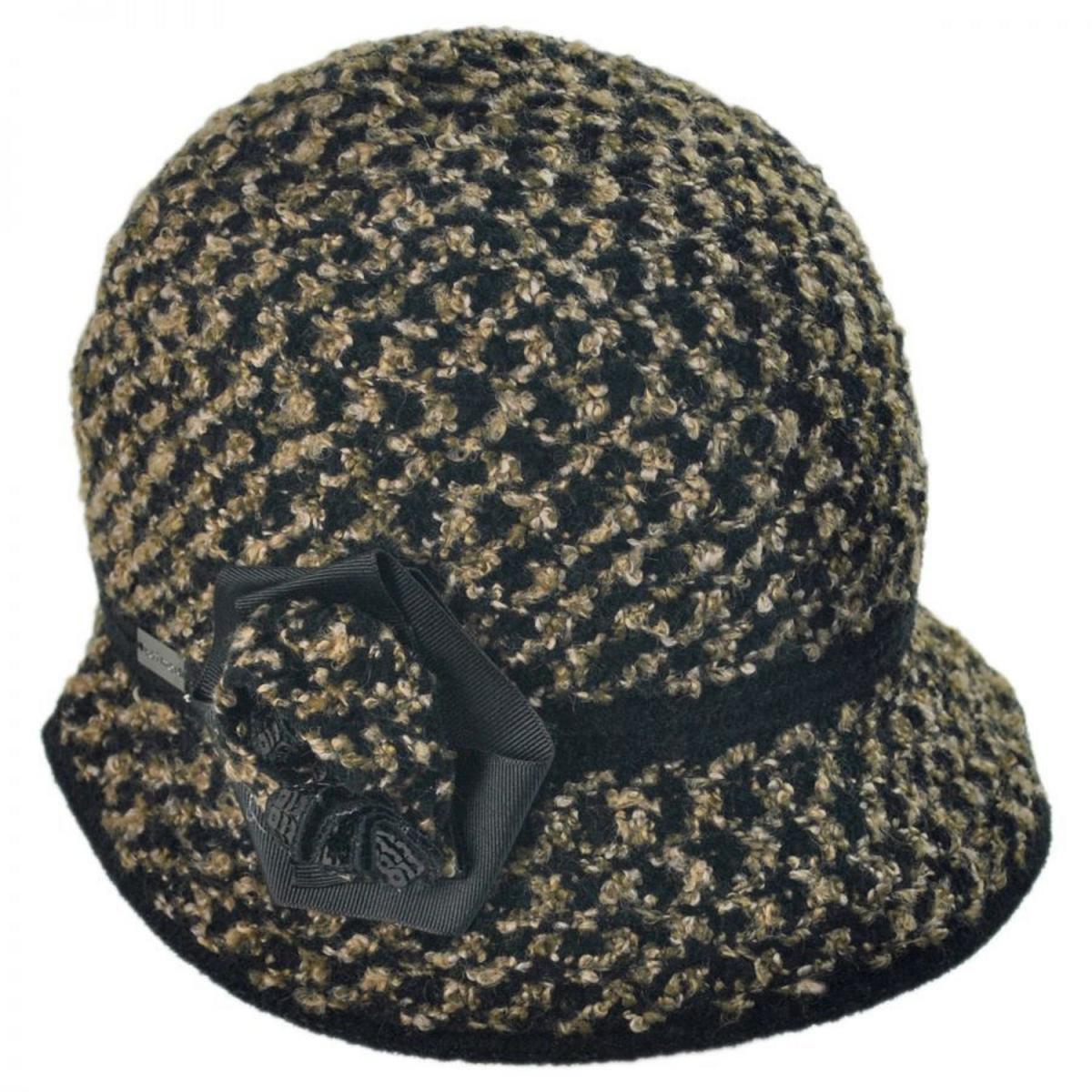 Betmar | Willow Knit Cloche Hat | 106017 | lead | BLACK MULTI