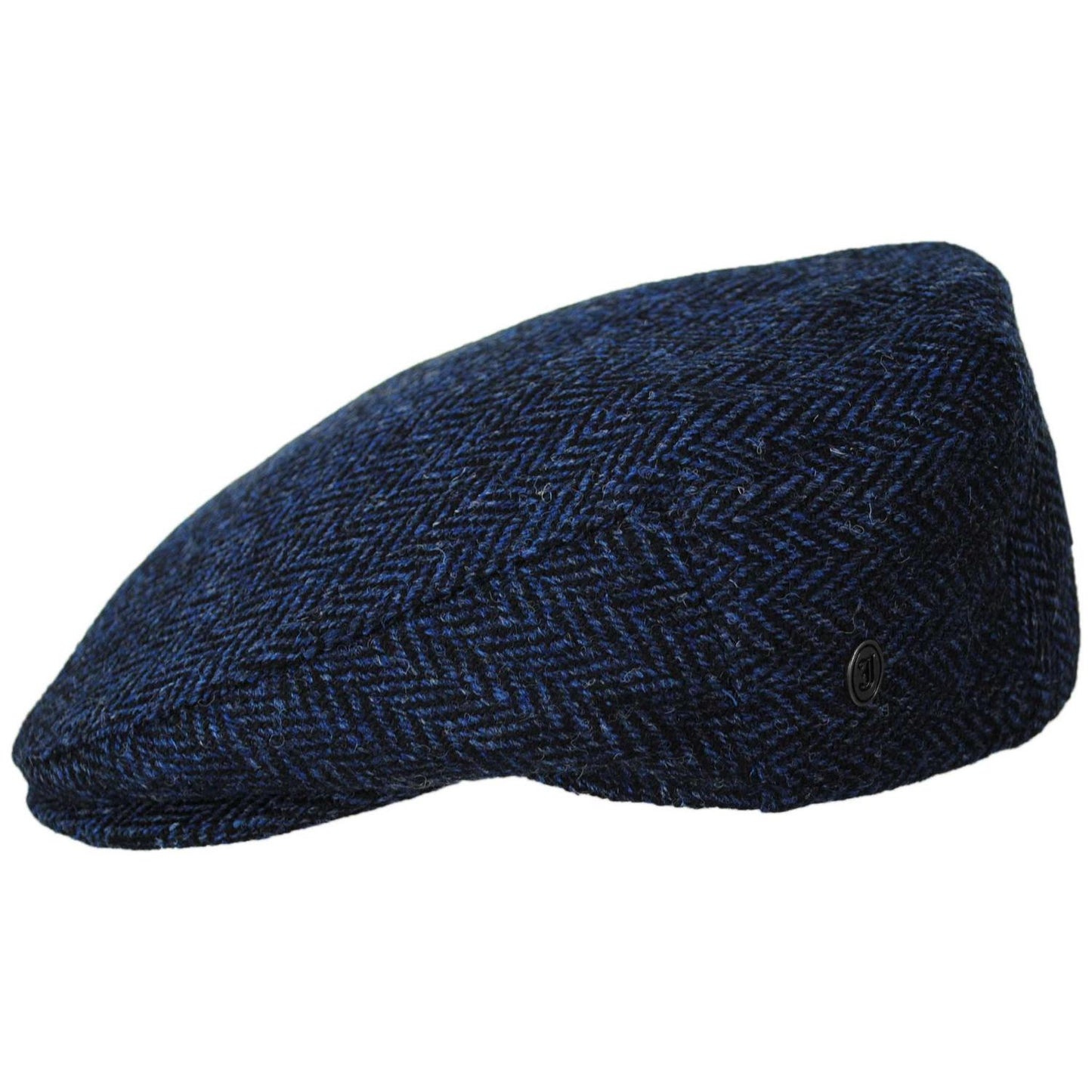 Jaxon & James | Ardmore Harris Tweed Wool Ivy Cap | 170006 | profile | BLUE/BLACK