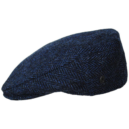 Jaxon & James | Ardmore Harris Tweed Wool Ivy Cap | 170006 | profile | BLUE/BLACK