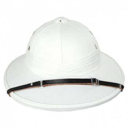 Village Hat Shop | French Pith Helmet | 155800 | front | WHITE
