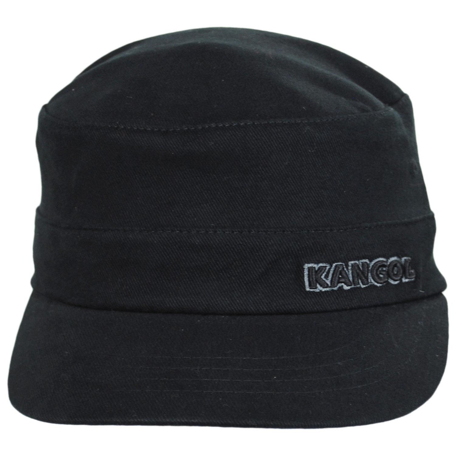 Kangol | Flexfit Cotton Twill Army Cap | 201110 | front | BLACK