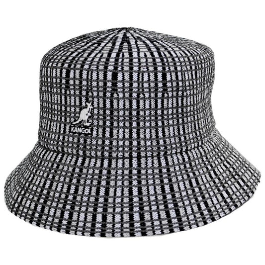 Kangol | Prep Plaid Bucket Hat | 185802 | lead | BLACK PLAID