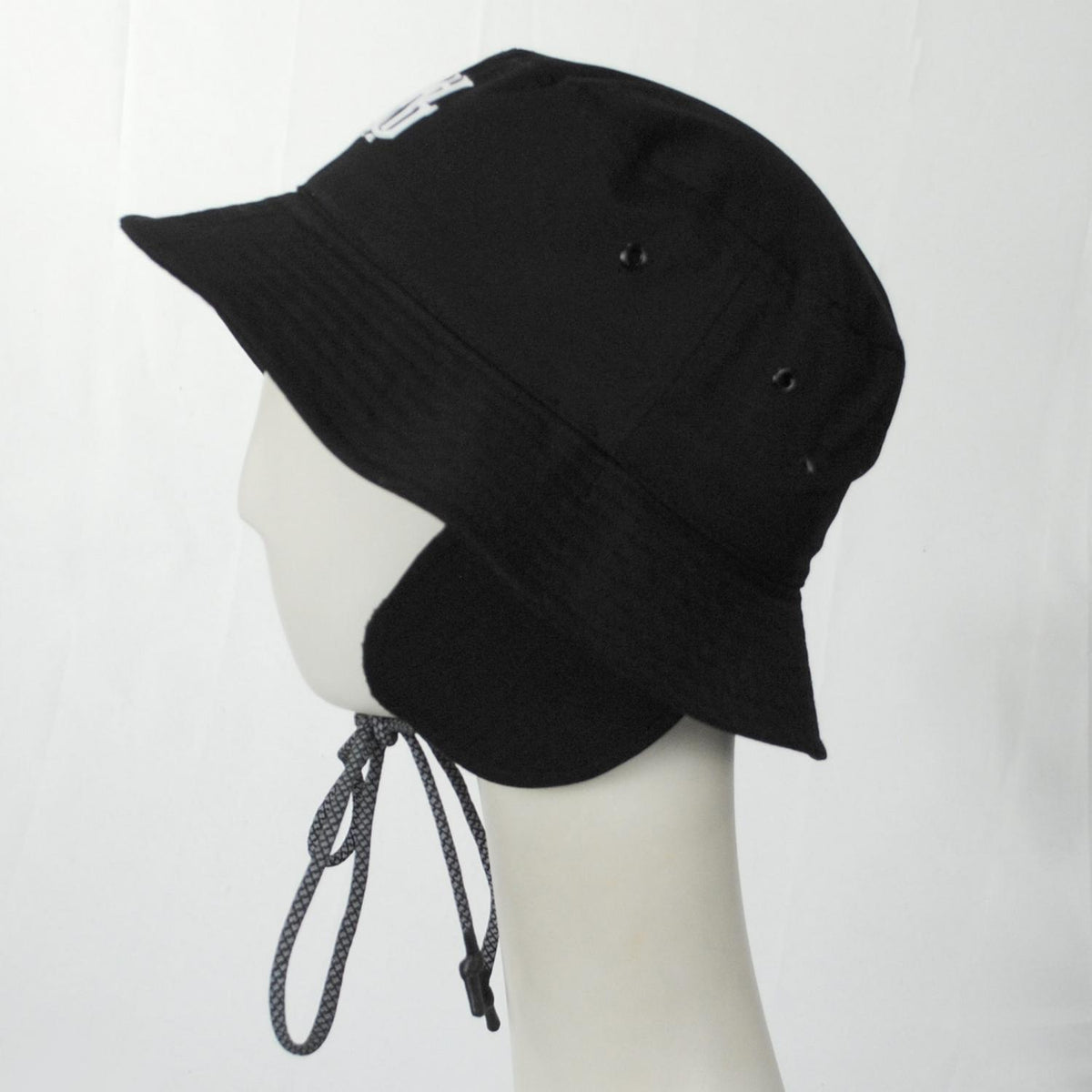 Kangol | Interlock Earflap Bucket Hat | 185851 | profile | RIPSTOP BLACK
