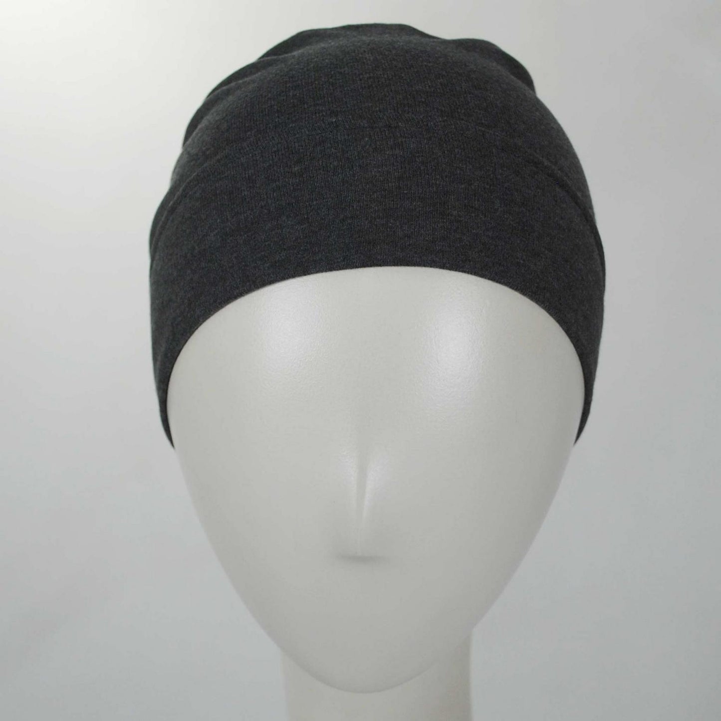 Slumbercap | Cotton Beanie Hat | 500899 | front | CHARCOAL GREY