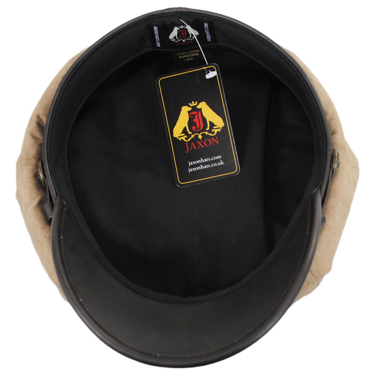 Jaxon Hats | Wholesale Rebel Wax Cotton Blend Motorcycle Cap B2B Pre-Pack | B2B170202 | under | KHAKI