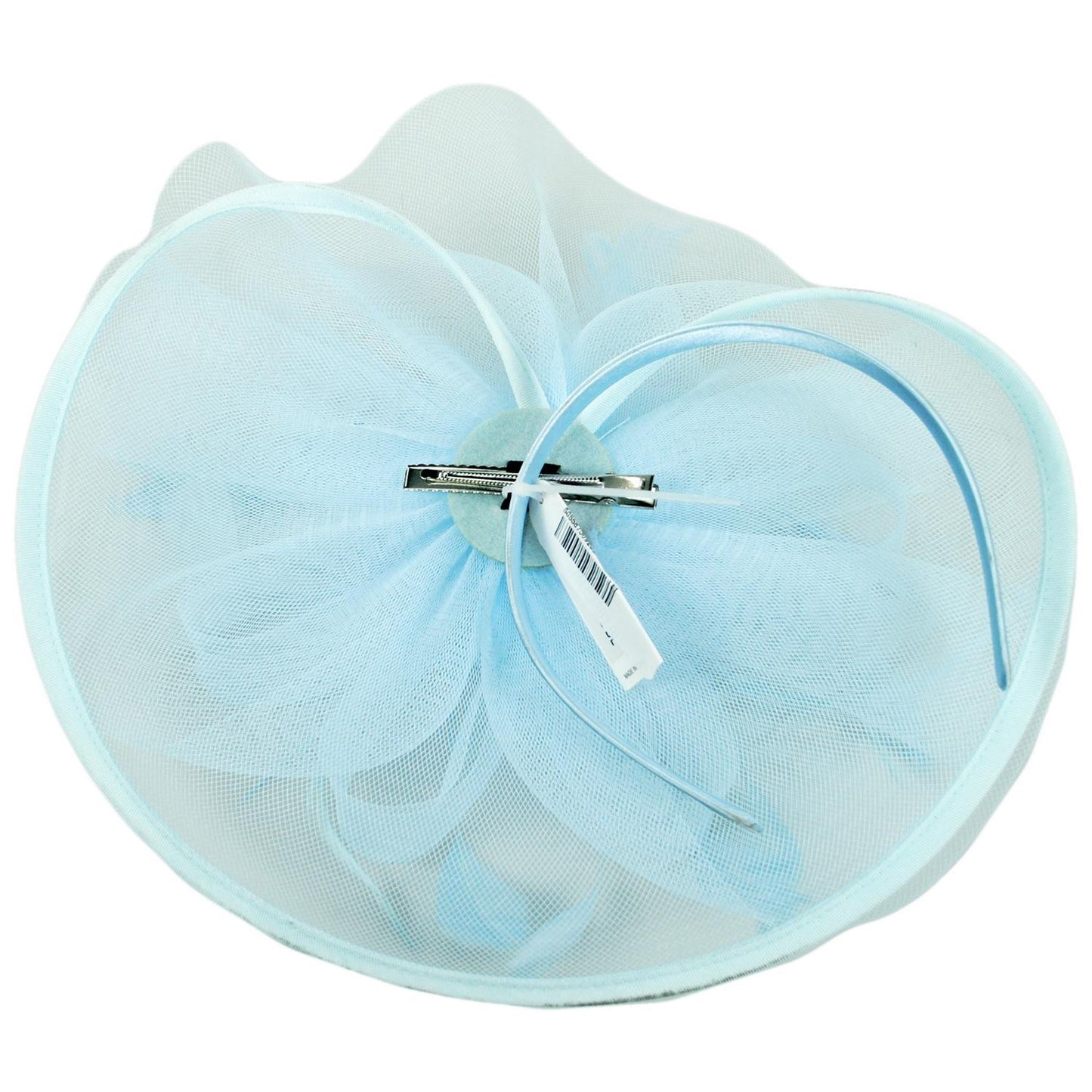 Sophia | Floral Mesh and Ribbon Fascinator Hat | 122905 | under | BLUE