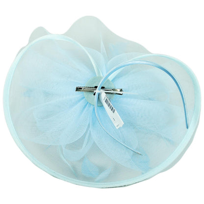 Sophia | Floral Mesh and Ribbon Fascinator Hat | 122905 | under | BLUE