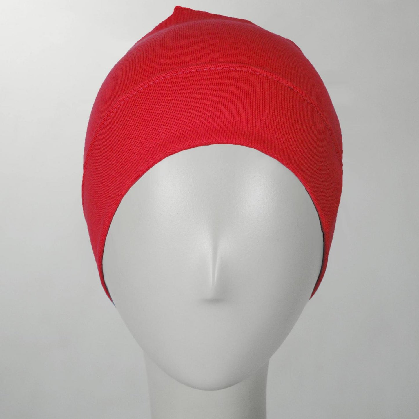 Slumbercap | Cotton Beanie Hat | 500899 | front | RED