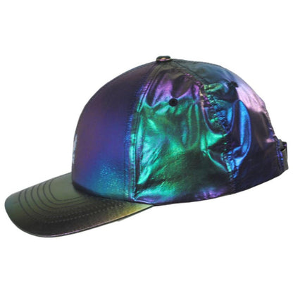 Kangol | Foiled Irisdescent Baseball Cap Dad Hat | 201190 | profile | GALAXY