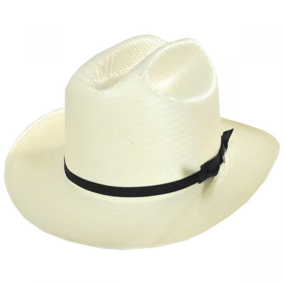 Stetson | Open Road 6X Shantung Straw Western Hat | 126998 | lead | NATURAL