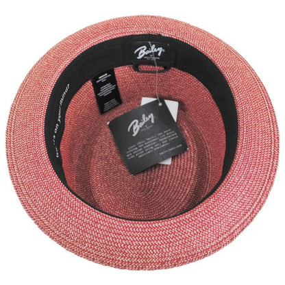 Bailey 1922 | Waits Sewn Braid Straw Pork Pie Hat | 127798 | under | CHILI PEPPER