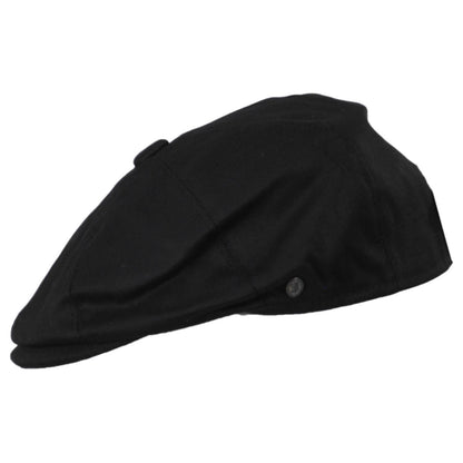 Jaxon Hats | Cotton Newsboy Cap | 167770 | profile | BLACK