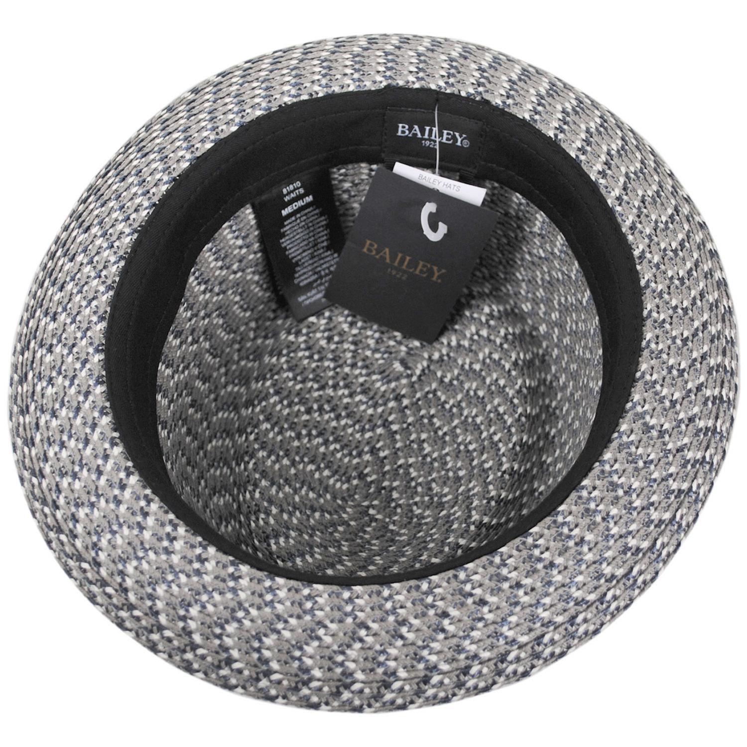 Bailey 1922 | Waits Sewn Braid Straw Pork Pie Hat - Spring | 127798S | under | ASH