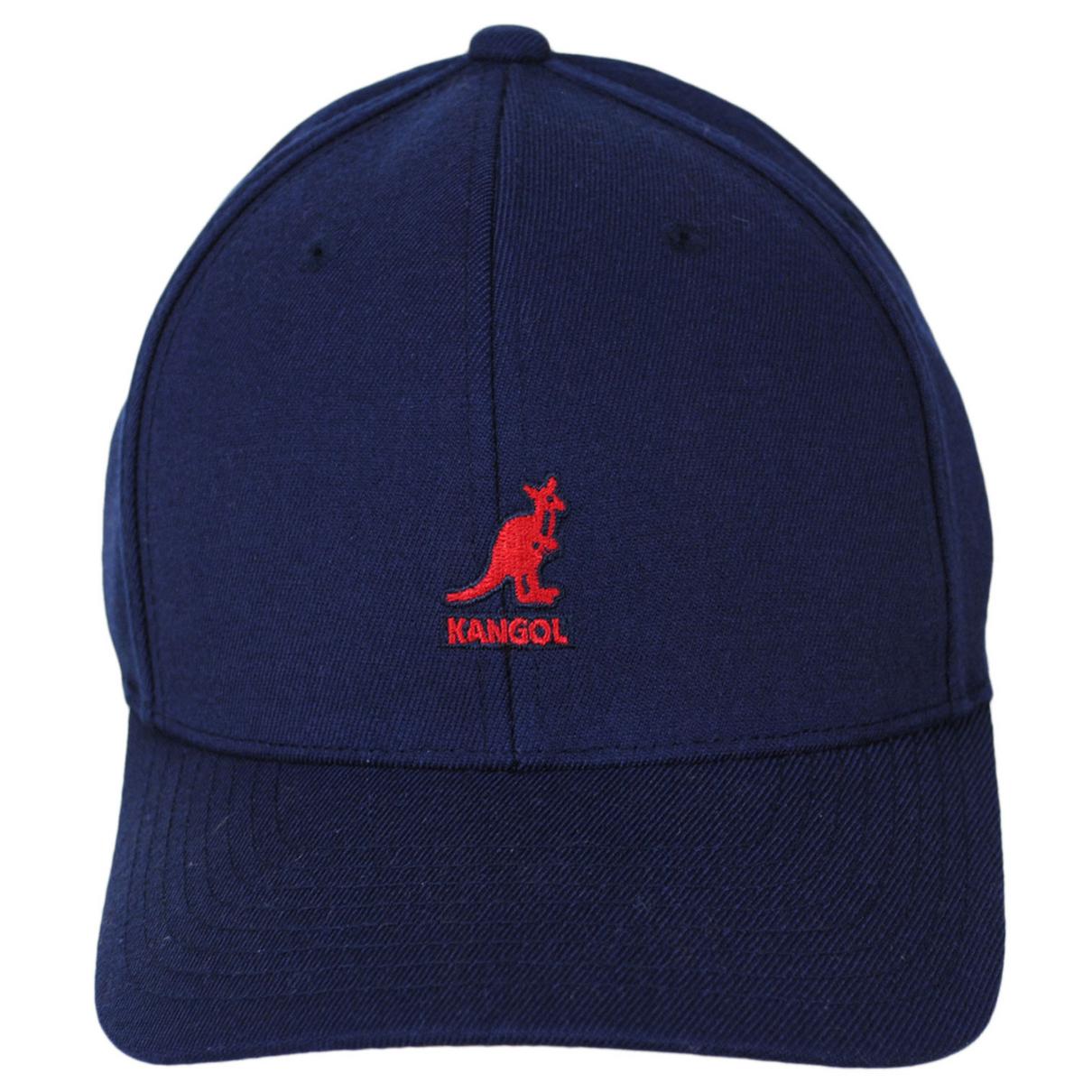 Kangol | Logo Wool FlexFit Fitted Baseball Cap | 201104 | front | YONDER BLUE