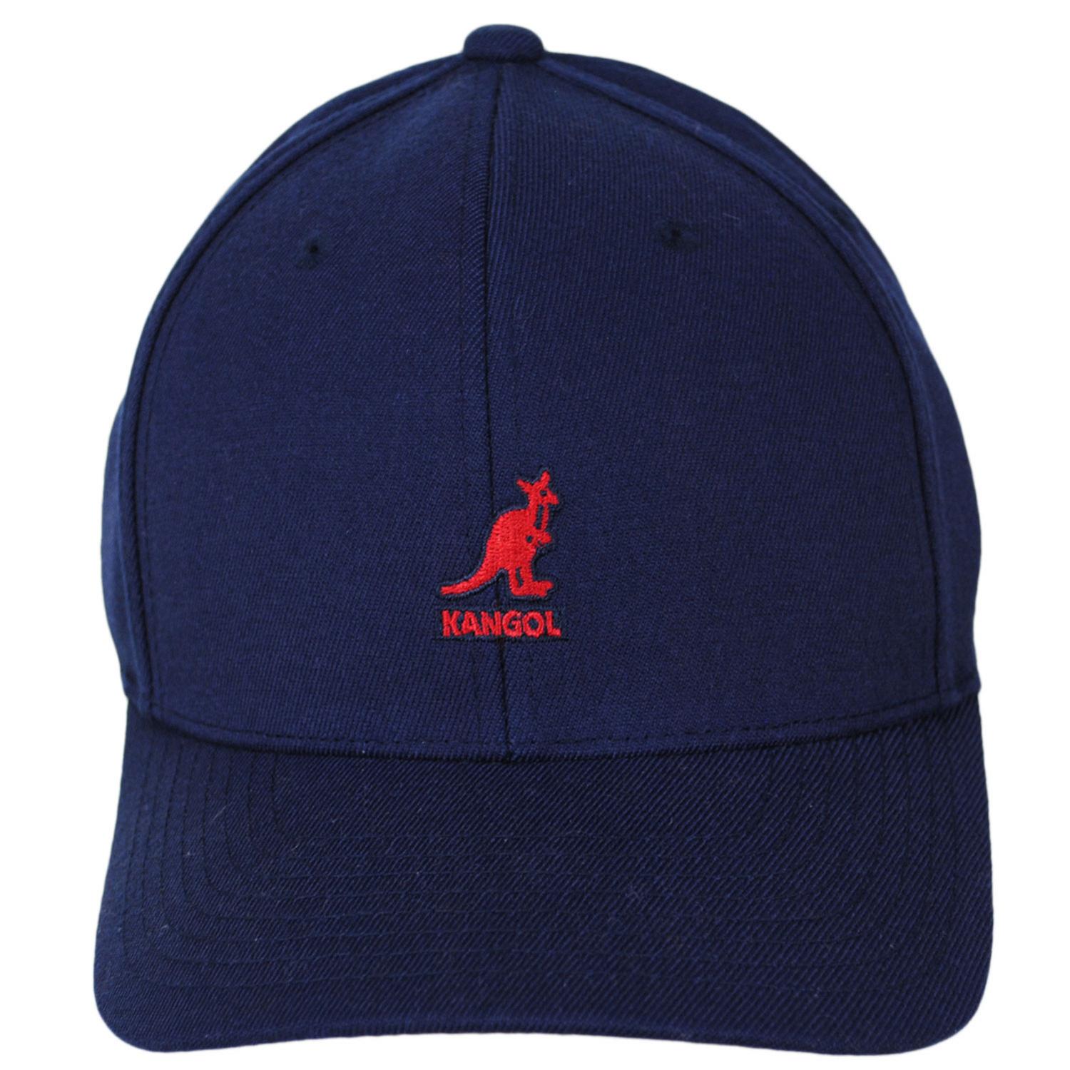 Kangol | Logo Wool Flexfit Fitted Baseball Cap | 201104 | front | YONDER BLUE