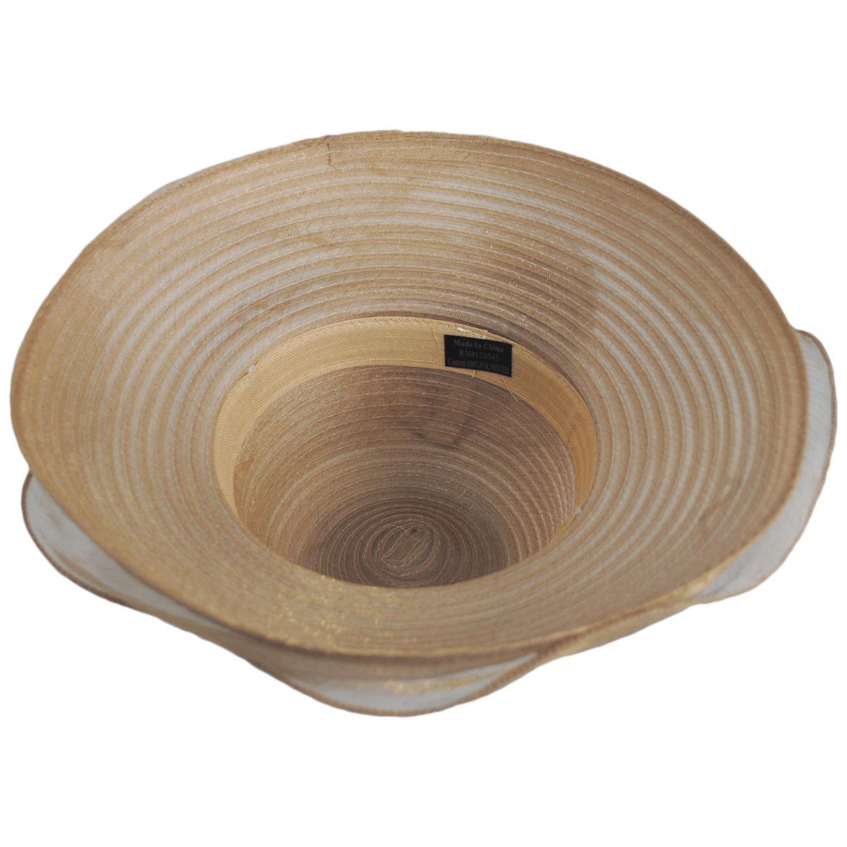Iridescent Milan Organza Downbrim Hat