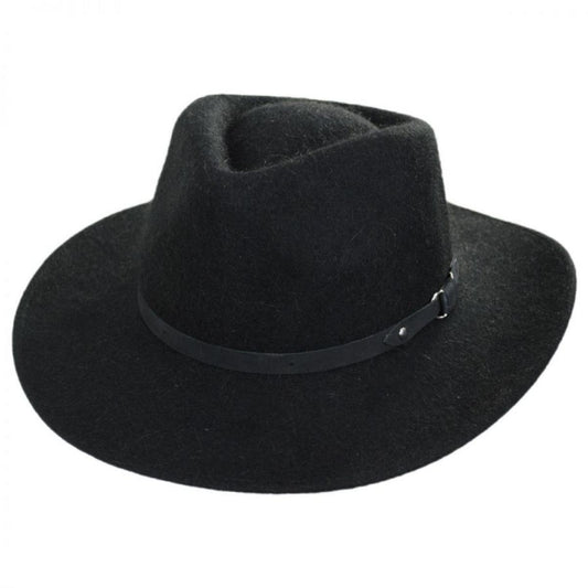 Bigalli | Melbourne Alpaca and Wool Felt Outback Hat | 131417 | lead | BLACK