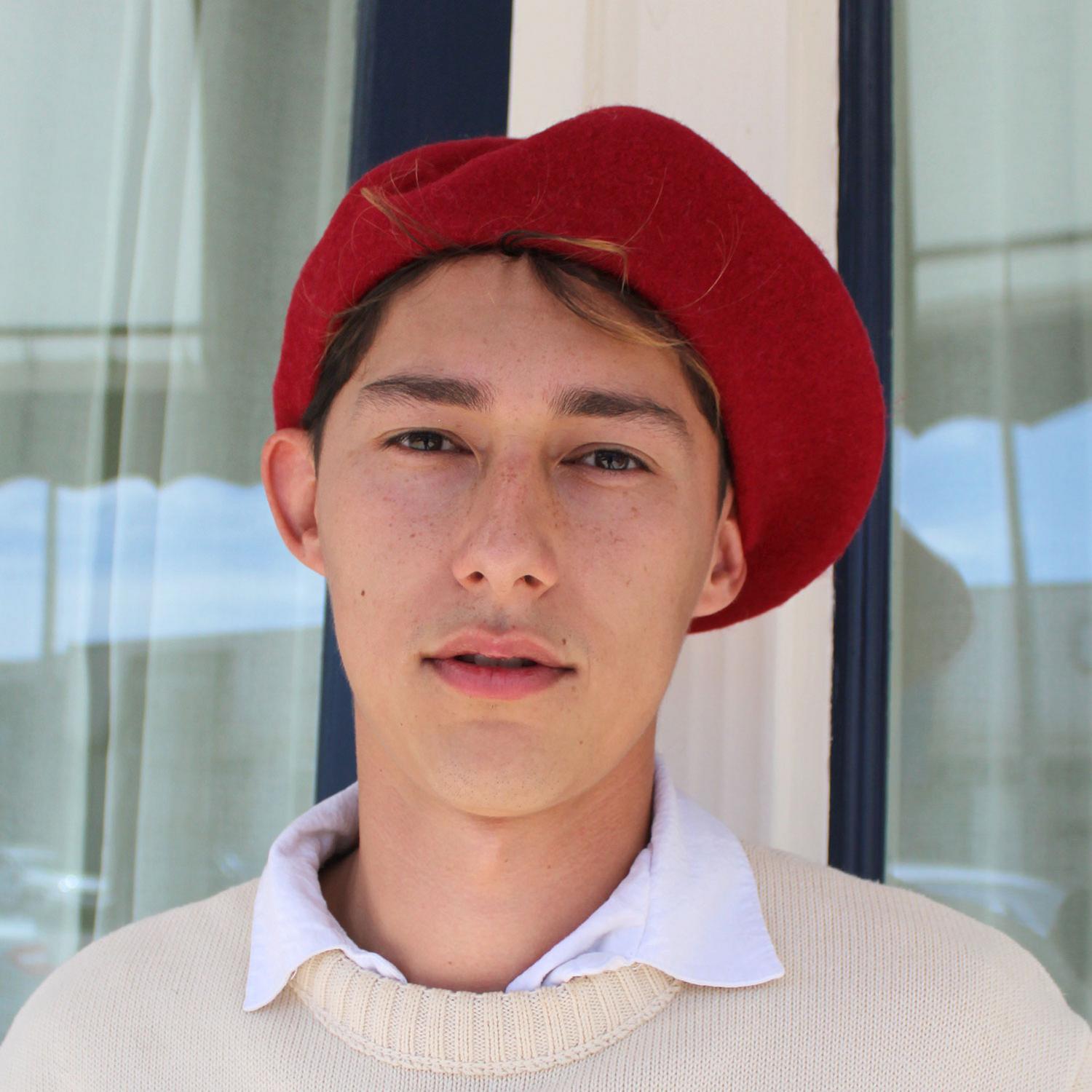 Village Hat Shop | Wool Fashion Beret | 152500 | lsmone | RED