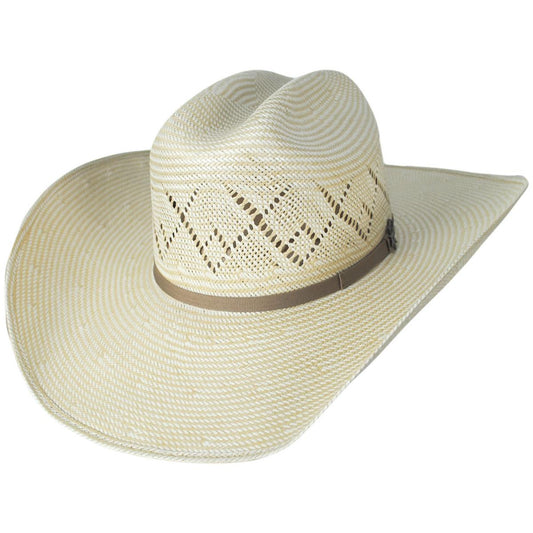 Bailey Western | Koslo II 15X Shantung Straw Western Hat | 127917 | lead | NATURAL/SILVERBELLY