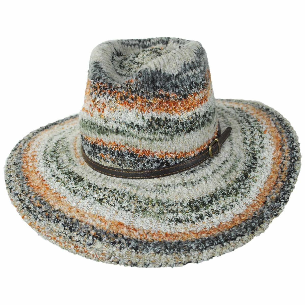 San Diego Hat Company | Mirage Knit Fedora Hat | 108665 | lead | EARTHTONES