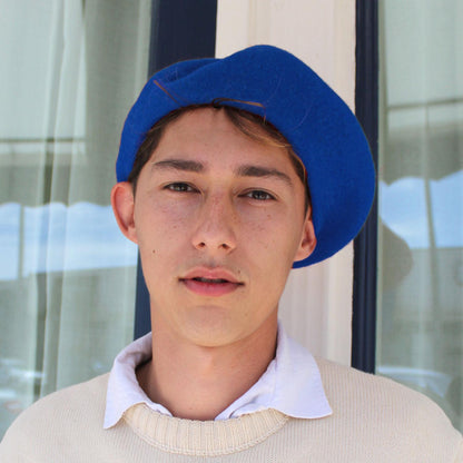 Village Hat Shop | Wool Fashion Beret | 152500 | lsfone | BLUE