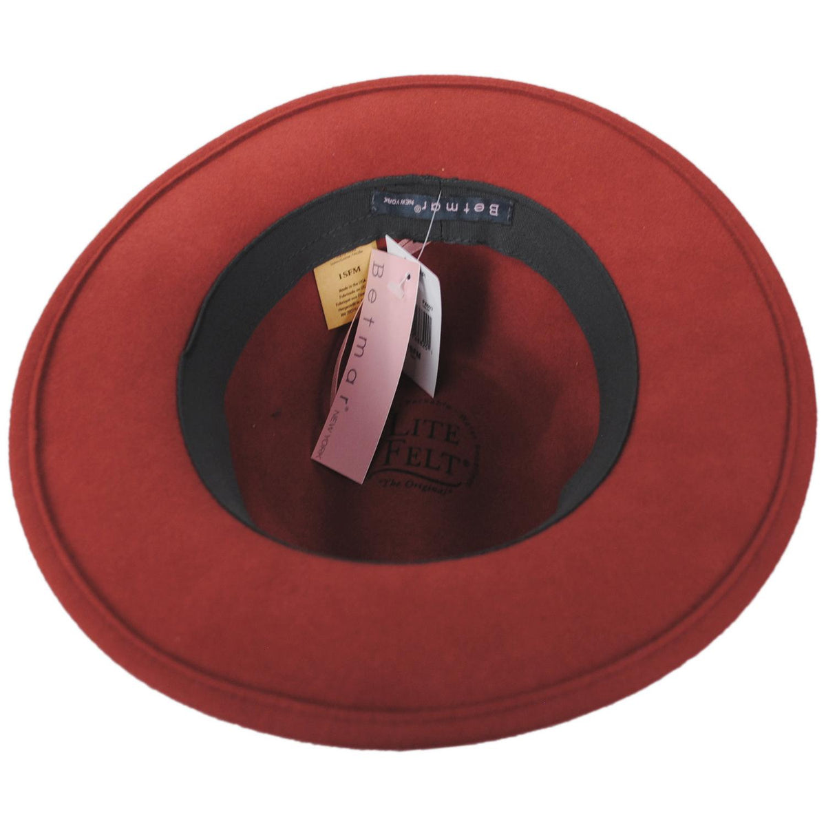 Betmar | Cali Wool LiteFelt Fedora Hat | 123174 | under | PAPRIKA