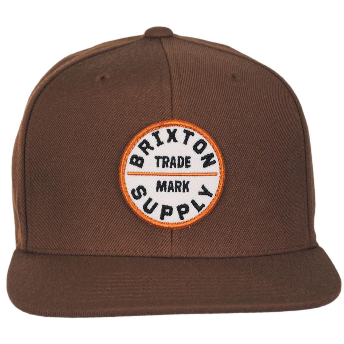 BRIXTON HATS | Oath III Snapback Baseball Cap | 201713 | front | PINECONE BROWN