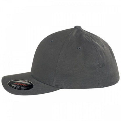 Flexfit | Brushed Cotton Twill MidPro Flexfit Fitted Baseball Cap | 221500 | profile | GREY