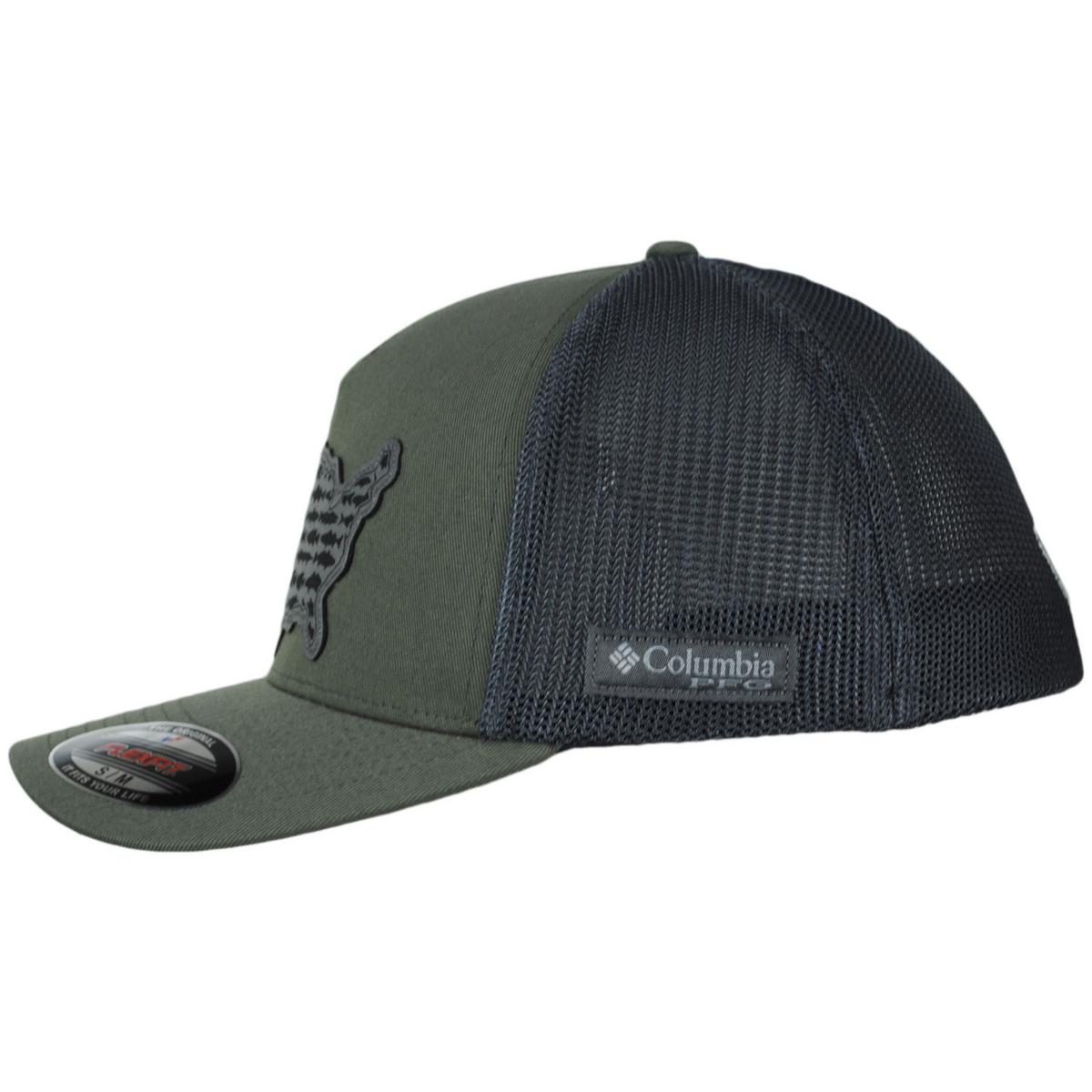 Columbia Sportswear | PFG Statetriot Mesh Flexfit Fitted Baseball Cap | 400162 | profile | CYPRESS CITY GREY