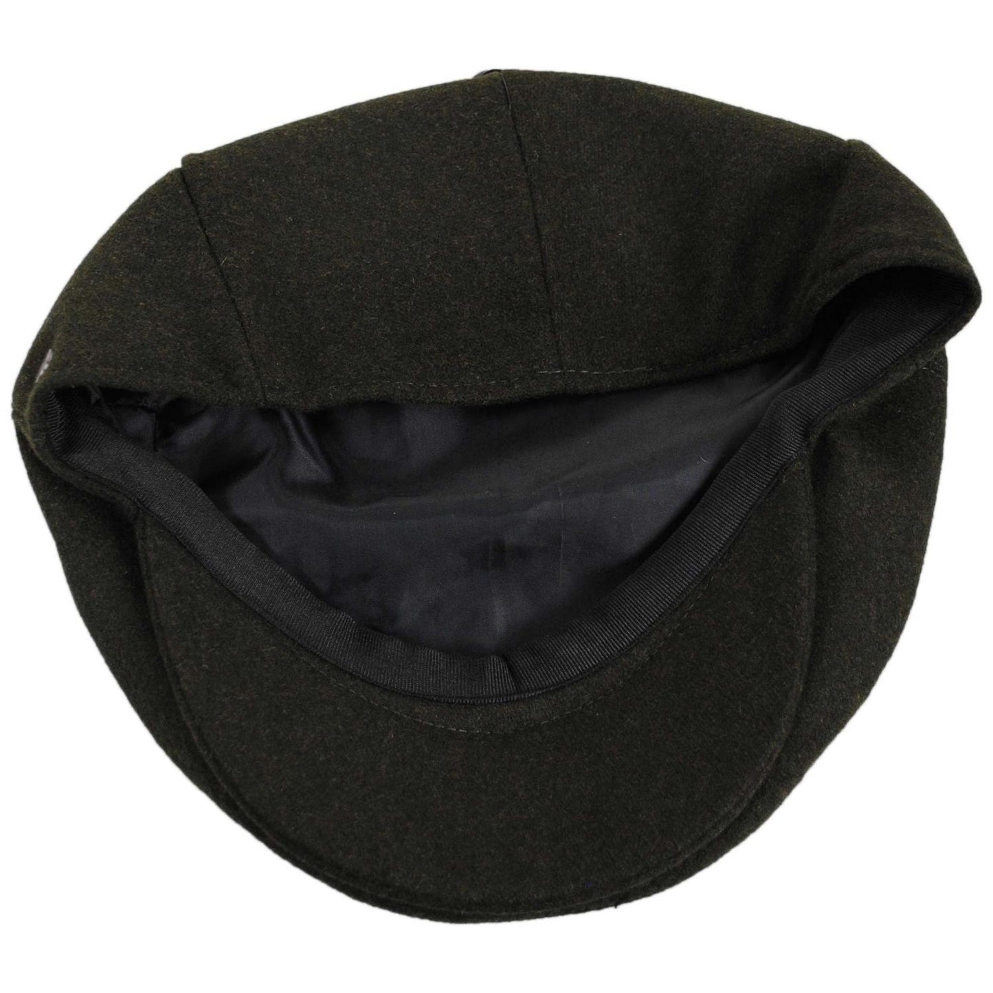 Jaxon Hats | Harlem Wool Blend Ivy Cap | 167733D | under | OLIVE GREEN