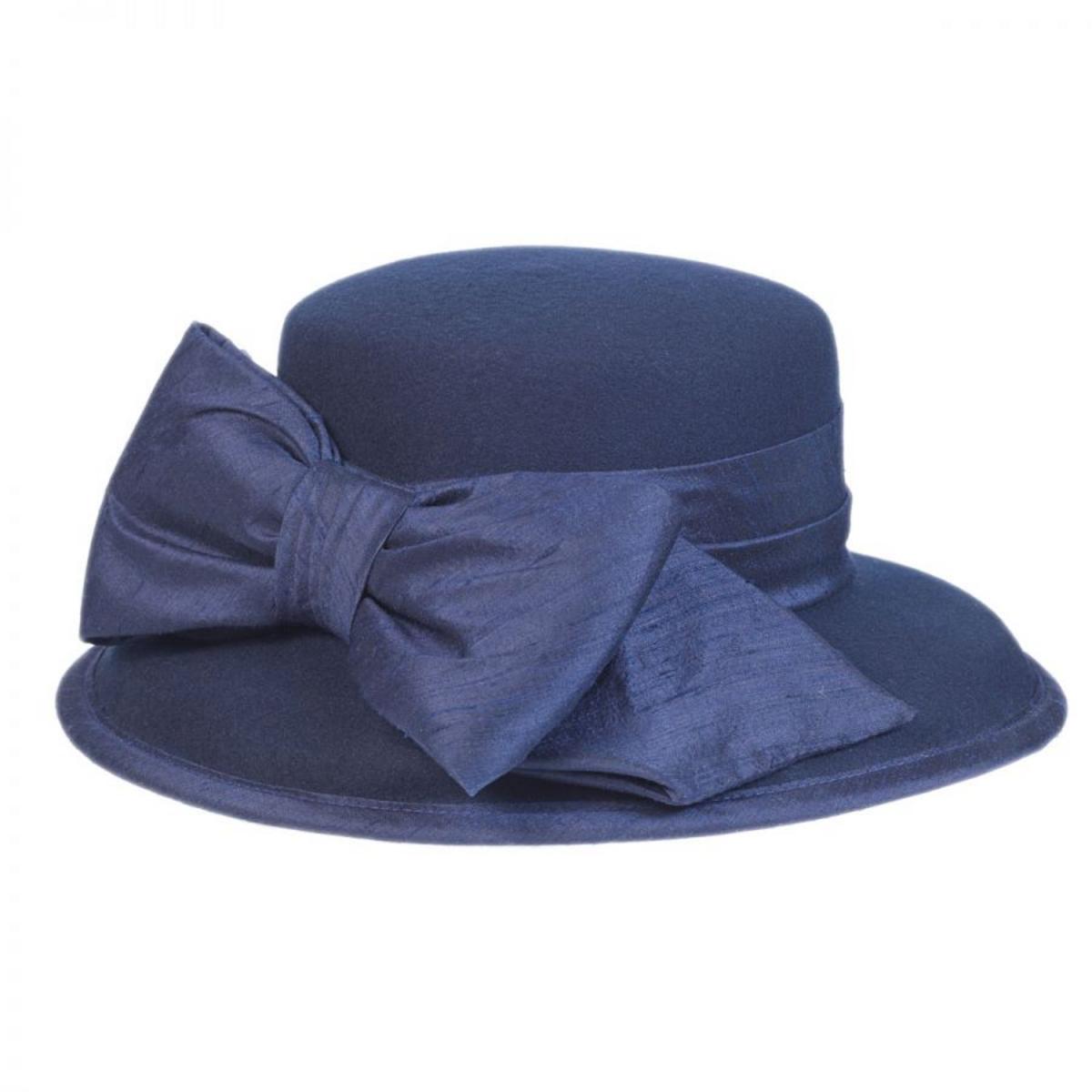Toucan Collection | Silk Bow Wool Felt Lampshade Hat - Made to Order