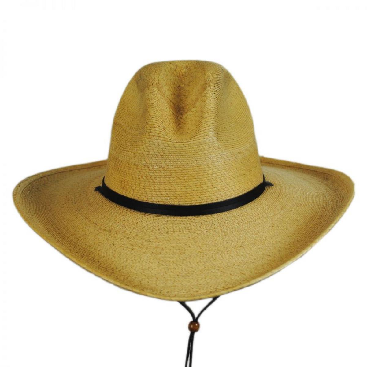 Stetson | Bryce Palm Leaf Straw Gus Western Hat | 126936 | front | NATURAL