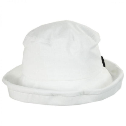 sur la tete | Arbres Linen and Cotton Bucket Hat | 109403 | front | WHITE